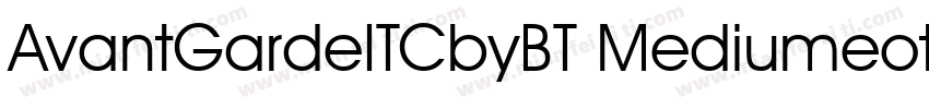 AvantGardeITCbyBT Mediumeot字体转换
